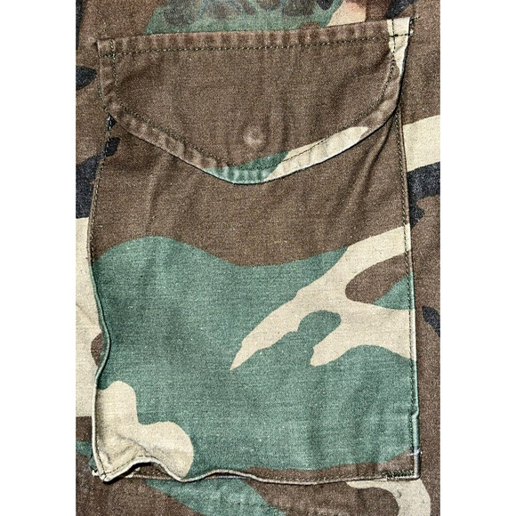 Military BDU Woodland Camo Cold Weather Field Coat DLA100-91-C-8371 - XS X-Short - Picture 15 of 16